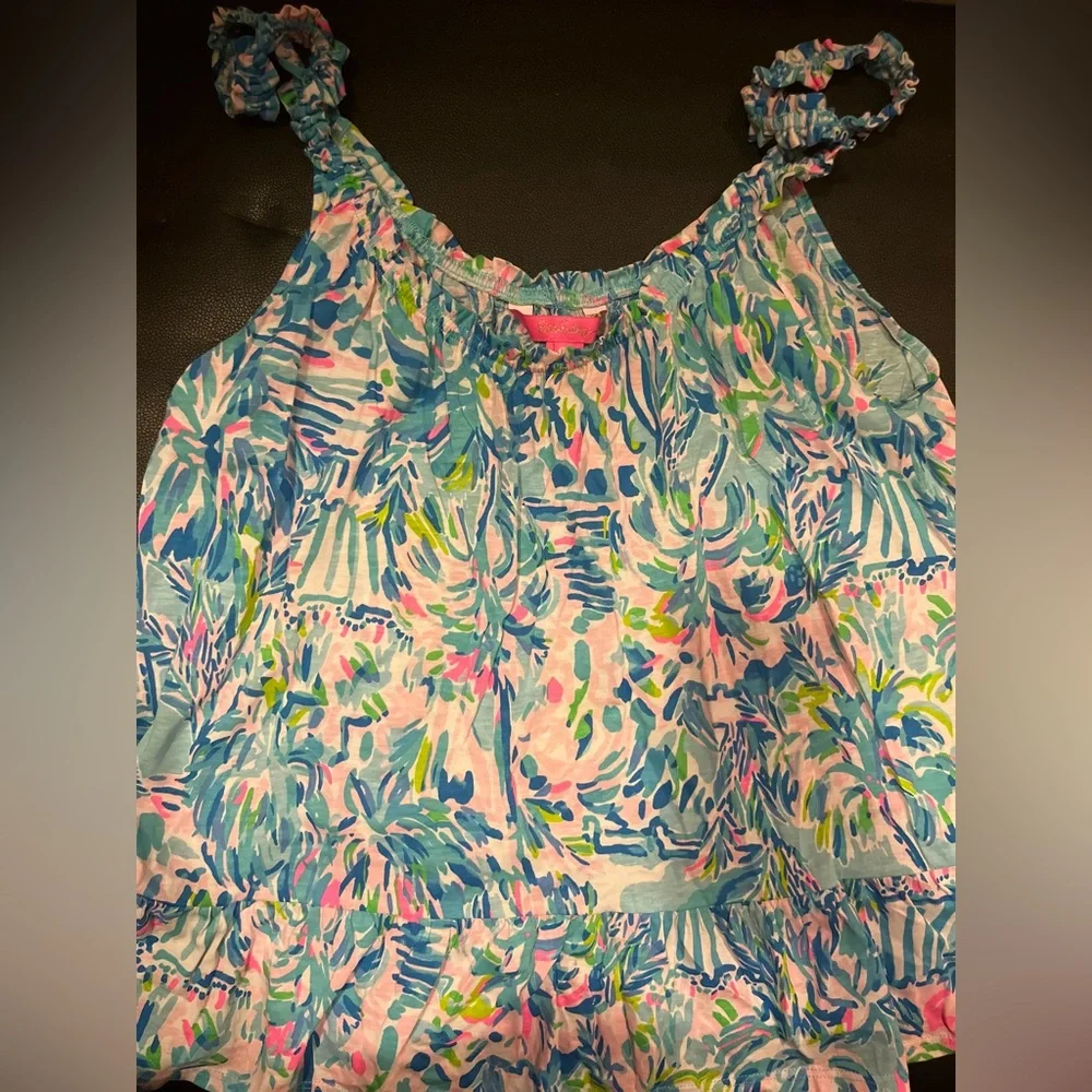 lilly pulitzer loro tank blue ibiza cabana size L - Picture 4 of 6